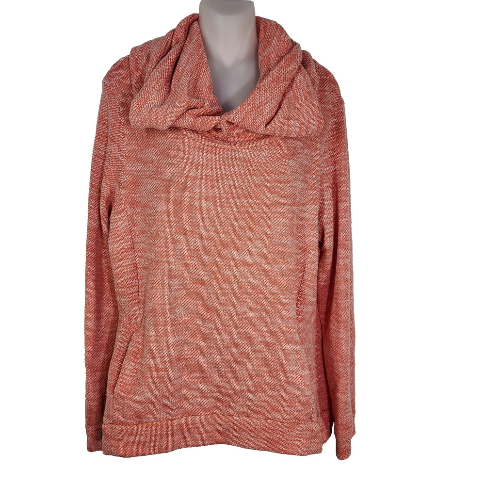 Bench Sweatshirt Womens Large Coastal Cluster Cowl Neck Pocket Pullover Active